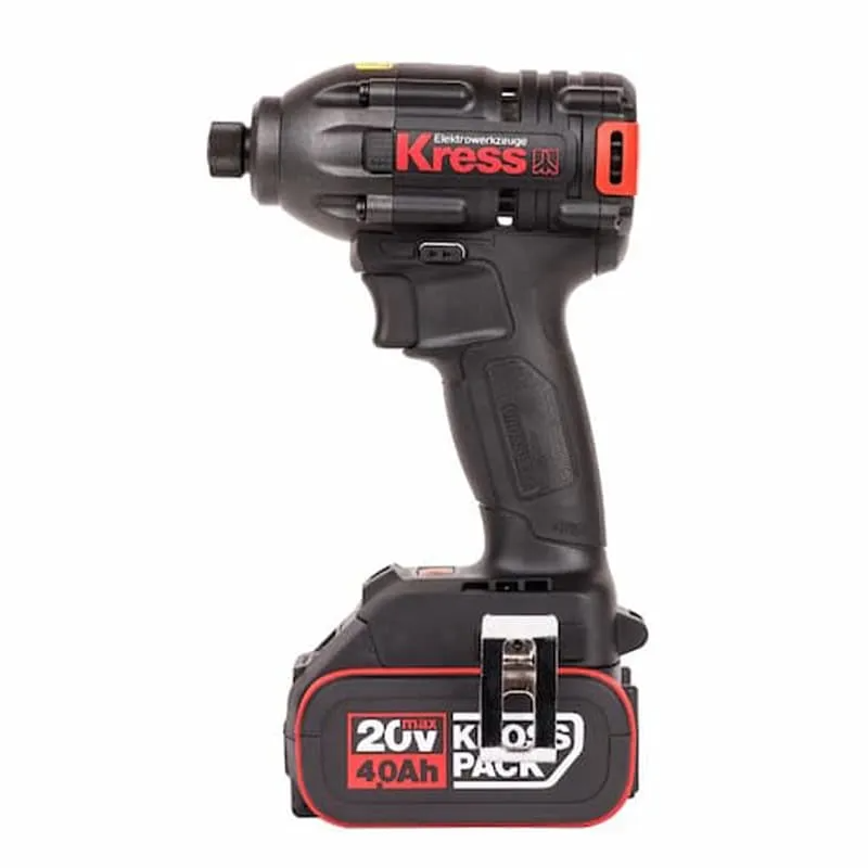 Винтоверт KRESS KU290 20V 230Нм аккумуляторный, с 2хАКБ на 4 А*ч и ЗУ